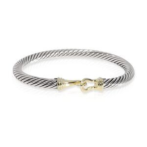 David Yurman Cable Hook Bracelet in 14K Yellow Gold & Sterling Silver